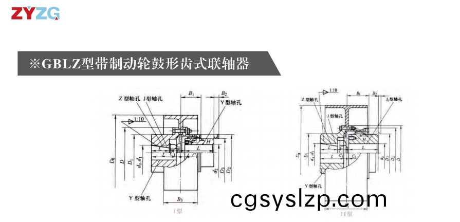 GBLZ 型帶制動(dòng)輪鼓形齒式聯(lián)軸器